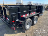 2025 Snake River 712-9.9K 12' Dump Bumper Pull Trailer 