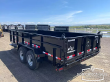 2025 Snake River 716-14K 16' Dump Bumper Pull Trailer