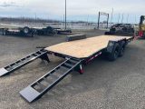 2026 C&B 14K DT 20' Equipment Flatbed Bumper Pull Trailer
