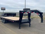 2026 Snake River 25' Flatbed Gooseneck Trailer 
