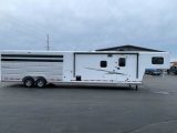 2026 Trails West Santa Fe 16' 11x15 Living Quarters Stock Combo Gooseneck Trailer