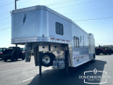 2025 Featherlite 8413 28' 7x8 Living Quarters Stock Combo Gooseneck Trailer
