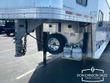 2025 Featherlite 8413 28' 7x8 Living Quarters Stock Combo Gooseneck Trailer