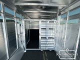 2025 Featherlite 8413 28' 7x8 Living Quarters Stock Combo Gooseneck Trailer
