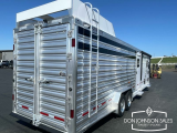2025 Featherlite 8413 28' 7x8 Living Quarters Stock Combo Gooseneck Trailer