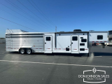 2025 Featherlite 8413 28' 7x8 Living Quarters Stock Combo Gooseneck Trailer