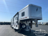 2025 Featherlite 8413 28' 7x8 Living Quarters Stock Combo Gooseneck Trailer