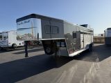 2027 Trails West Santa Fe 18' 7x7 Living Quarters Stock Combo Gooseneck Trailer 