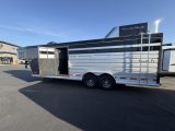2027 Trails West Santa Fe 18' 7x7 Living Quarters Stock Combo Gooseneck Trailer 