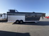 2027 Trails West Santa Fe 18' 7x7 Living Quarters Stock Combo Gooseneck Trailer 