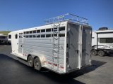 2021 Trails West Santa Fe 24' Stock Gooseneck Trailer